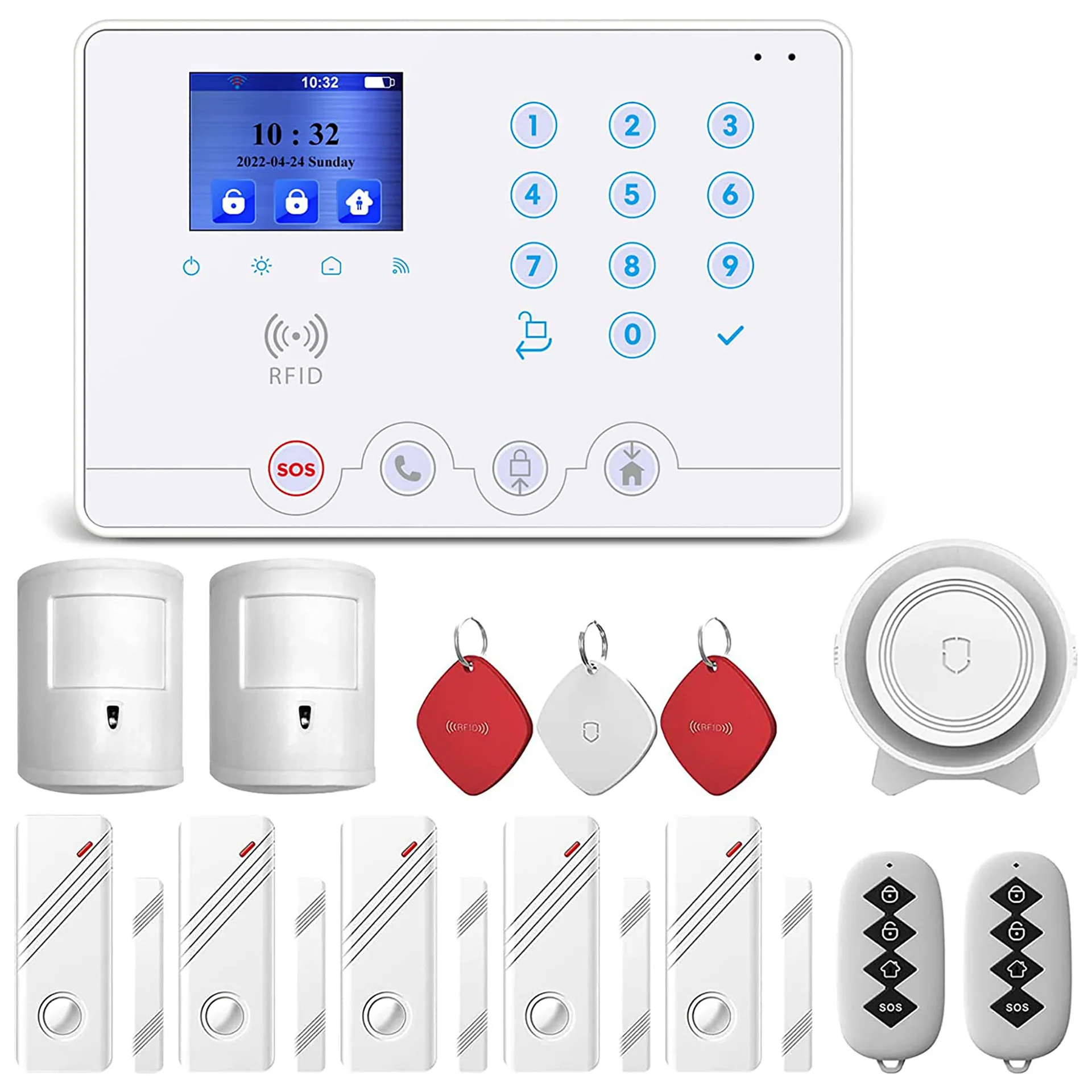 Tuya Smart Home 4G GSM Wi-Fi Security Alarm System Hub YL-W4Q with 3-Year Warranty APP for IOS/Android