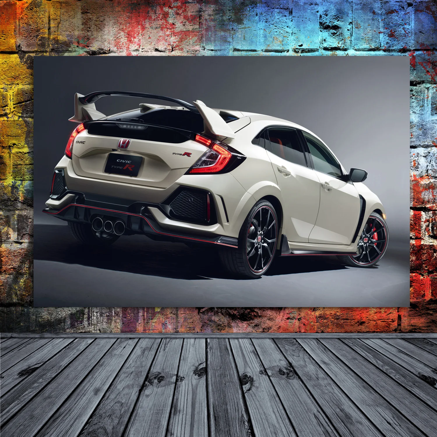 Supercar Honda CIVIC Type R Sport Car Vehicle Posters Canvas Wall Art Painting And Prints Modern Living Room Home Decoration