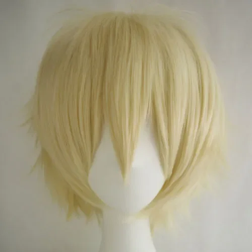 Multi Color Short Straight Hair Wig Anime Party Cosplay Full sell Wigs 30cm