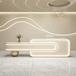 Italian Style Beauty Salon Reception Desks Clothing Store Luxury Simplicity Reception Desks Designer Furniture Receptionen HBRD