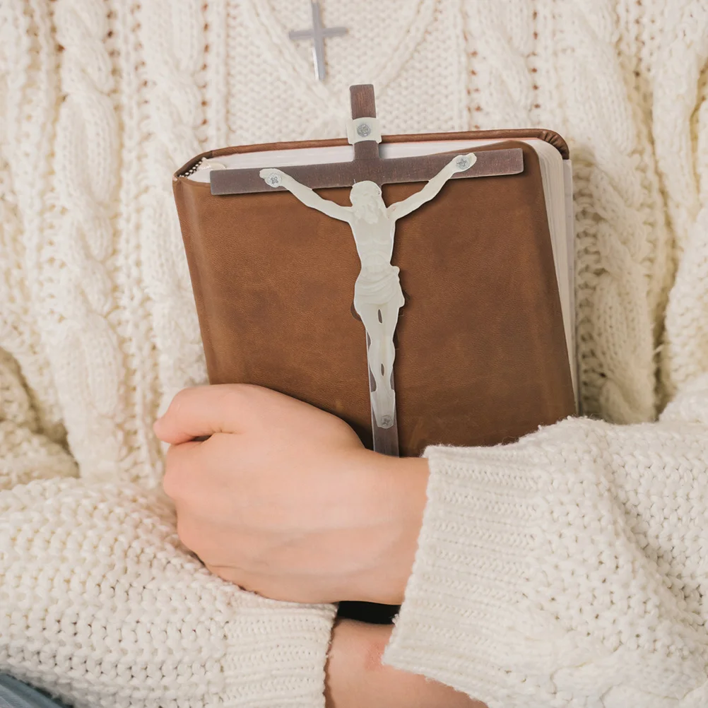 

5Pcs Craft Jesus Sculpture Decoration for Wall Cross DIY Home Decor Statue Religious Figure Ornament Jesus Statue