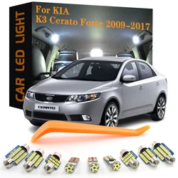 10pcs Canbus Car Accessories LED Interior Lights For KIA Cerato Forte K3 2009 2010 2011 2012 2013 2014 2015 2016 2017 No Error