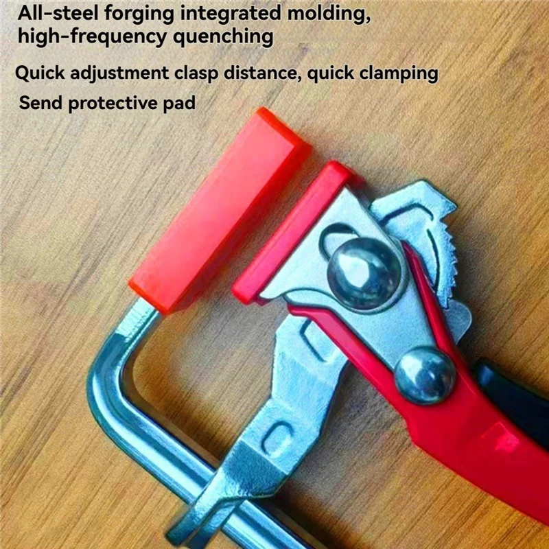 160X60mm Quick Guide Rail Ratchet Clamp Woodworking F Clamp Quick Clamping For Guide Rail System Hand Tools