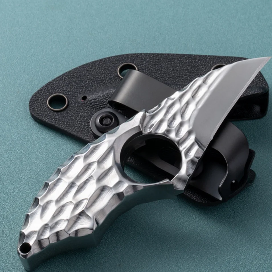 

TRSKT Cool Necker Knife,Pocket Knife,Survival Tactical Knife,Self Defense Offensive Edc Tool With Kydex Unboxing Tool Dropship