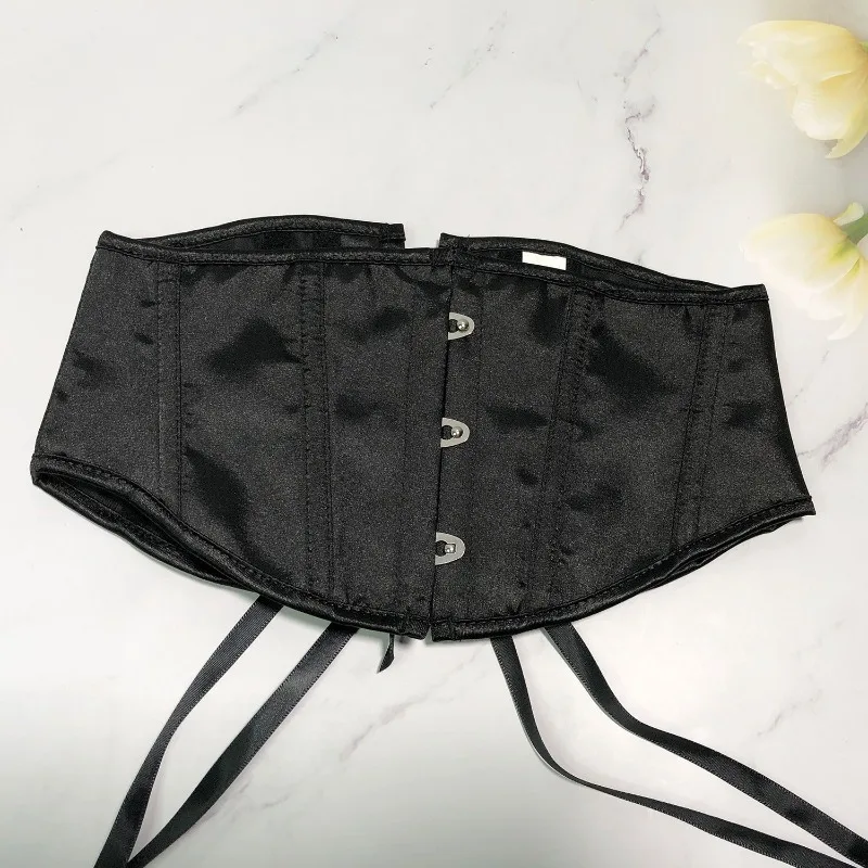 Spring Satin Corset Belt for Women 16cm Waist Trainer 3 Hook Cincher