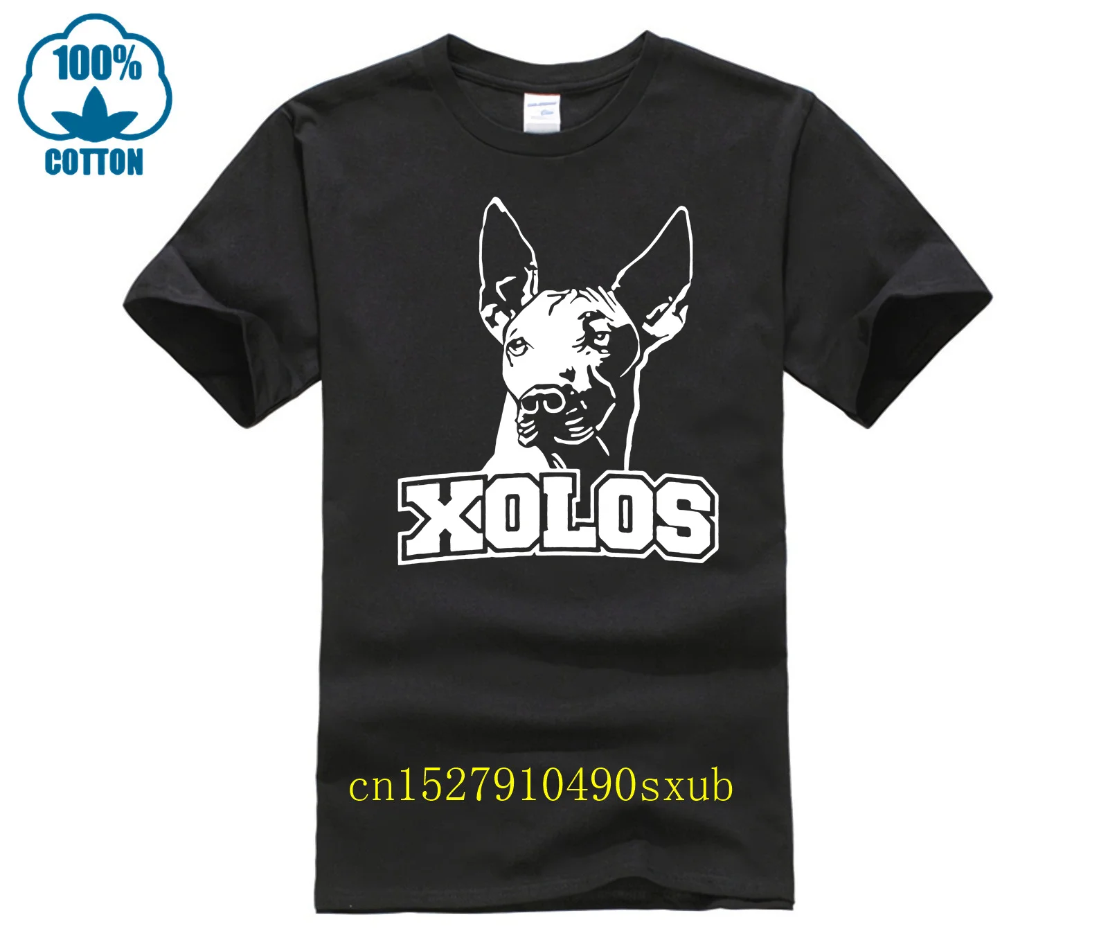 Классическая черная футболка с логотипом мексиканской Тихуаны xлос, новинка 2024, летняя мужская популярная модель с длинным рукавом, новинка, унисекс