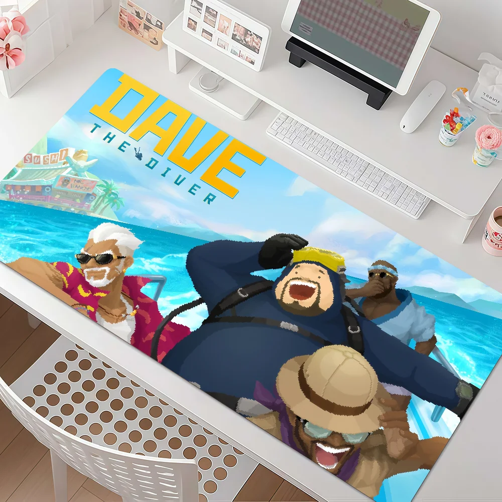 Game Daves the Diver Mouse Pad Large Non-Slip Waterproof Mat Stitched Edge Keyboard Pad for Gaming Daily Office - view 5