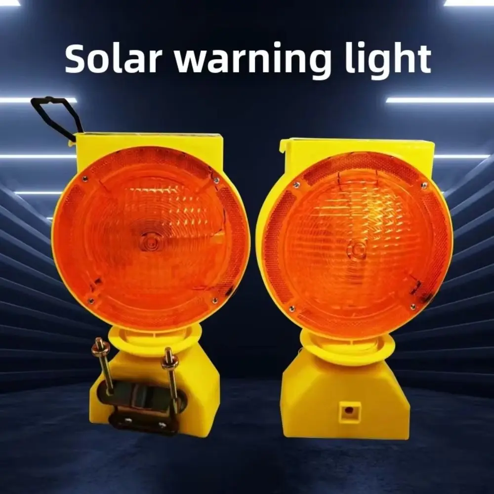 Solar Power Solar Industrial Warning Lights High Brightness LED Energy Saving LED Strobe Construction Light Waterproof