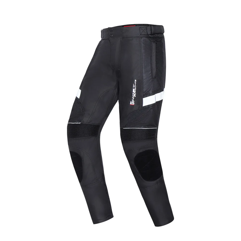 

Motorcycle cycling mesh pants men's anti-fall protective pants summer mesh breathable casual belt protective gear
