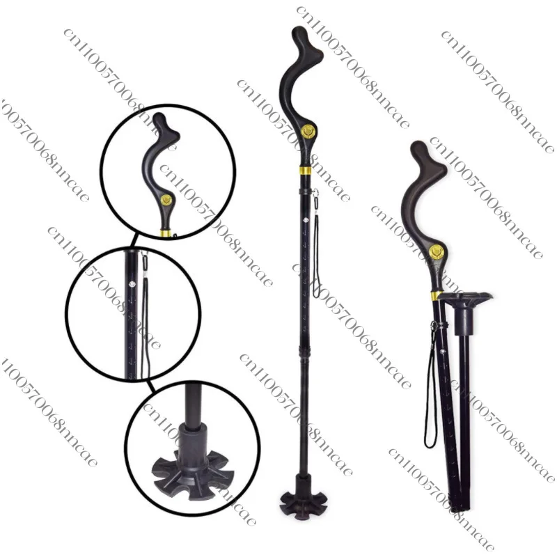 

Cane aluminum alloy telescopic folding cane auxiliary power