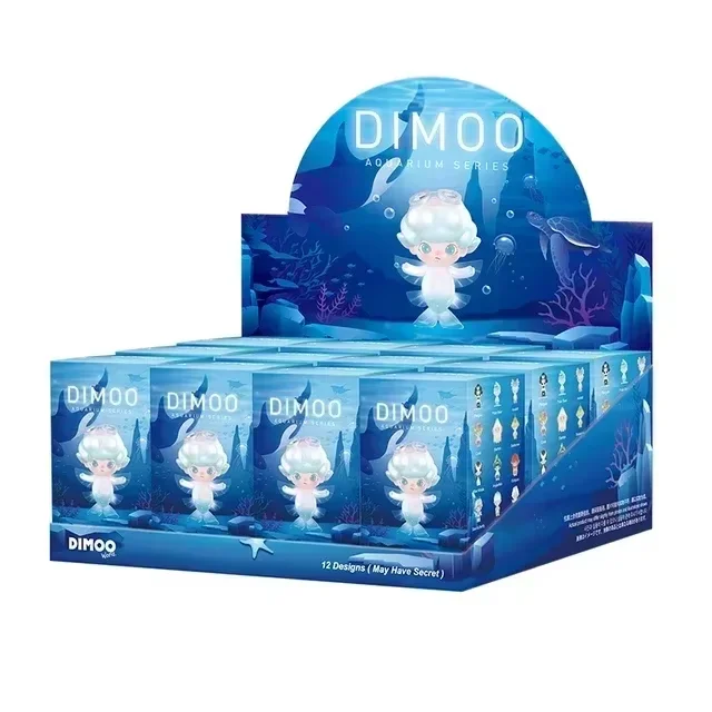 

100% Original Dimoo Aquarium Series Blind Box Toys Kawaii Surprise Guess Bag Cute Doll Anime Figure Home Model for Girls Gift