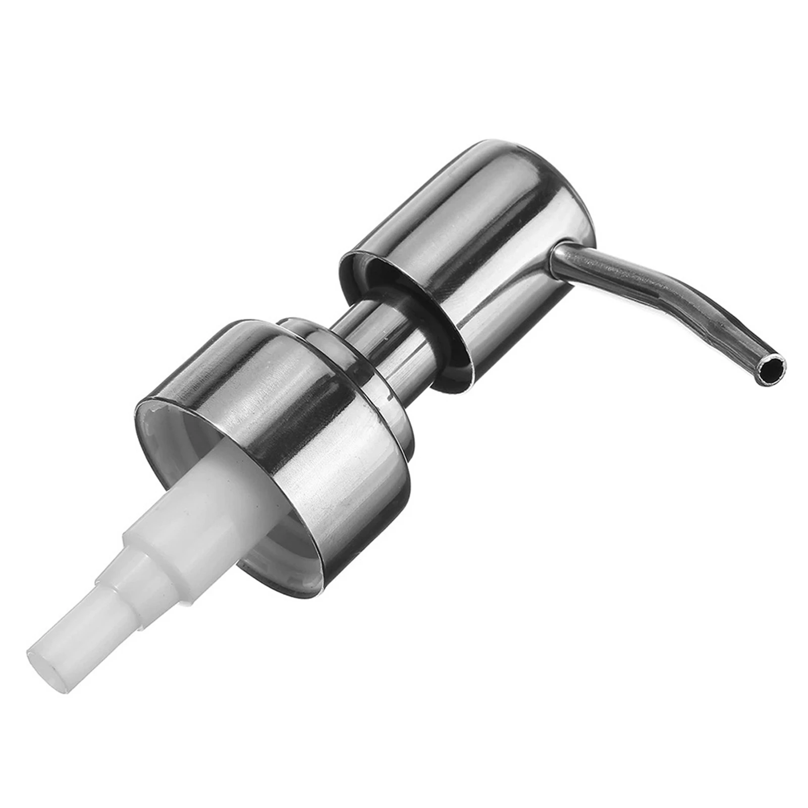 Vervangingspomp Roestvrijstalen zeep- en lotiondispenserpomp Vervangkop voor een diameter van 26 mm-27,4 mm