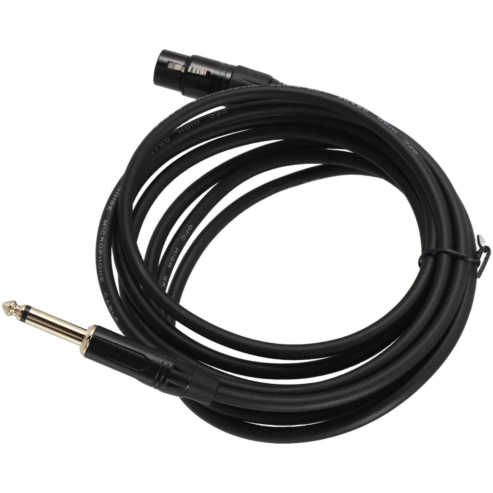 

Audio Cable Converter Mic Cables Xlr Balance for Microphone Male to Female Black Wire