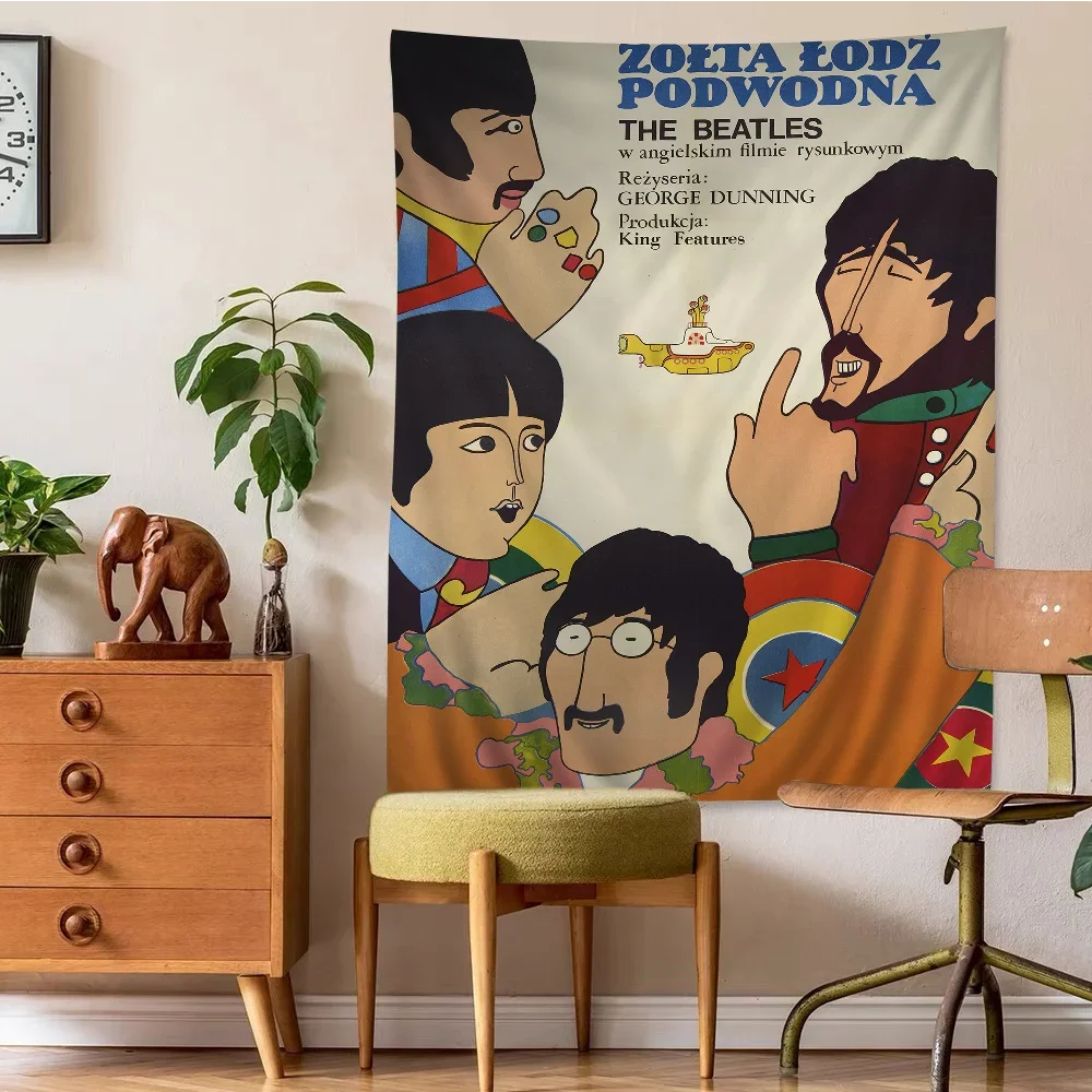 Y-Giallo Sottomarino T The Beatles Arazzo colorato Appeso a parete Tarocchi Hippie Tappeti da parete Dormitorio Decorazione da parete