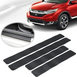 4PCS Car Stickers 4D Carbon Fiber Universal Sill Scuff Anti Scratch 60X7CM Auto Door Sticker Exterior Protection Car Accessories