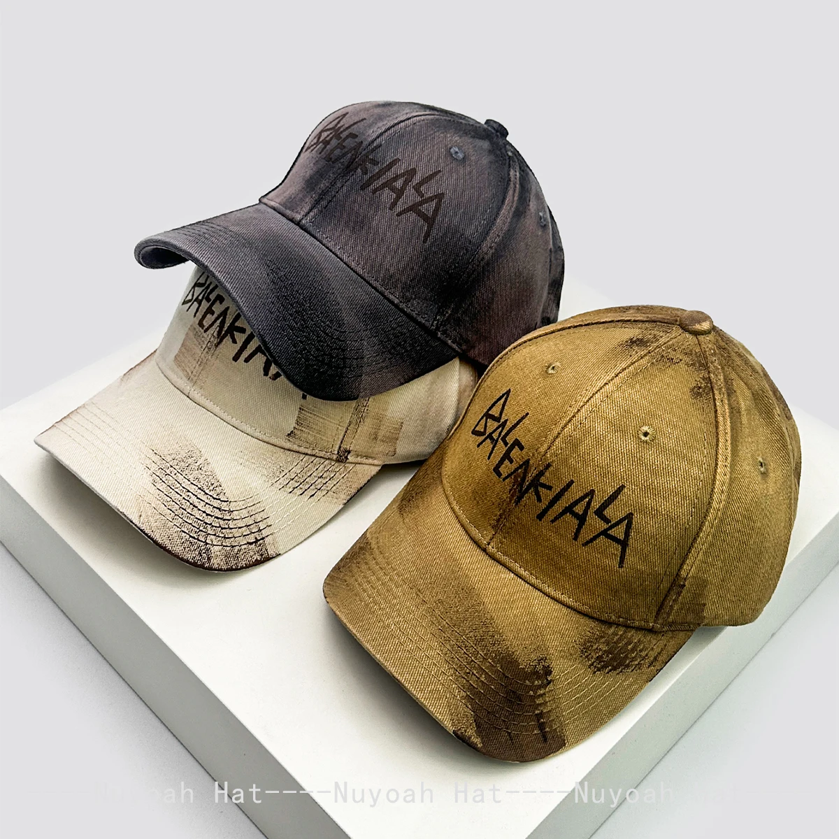 

New Unisex Hardtop Bandhnu Graffiti Letters Baseball Hats Sunshade Personal Versatile Street Peaked Caps Outdoor Fashion Retro