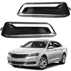 For Chevrolet Impala DRL Fog Light Bezel Cover Grille Chrome Trim 2014 2015 2016 2017 2018 2019