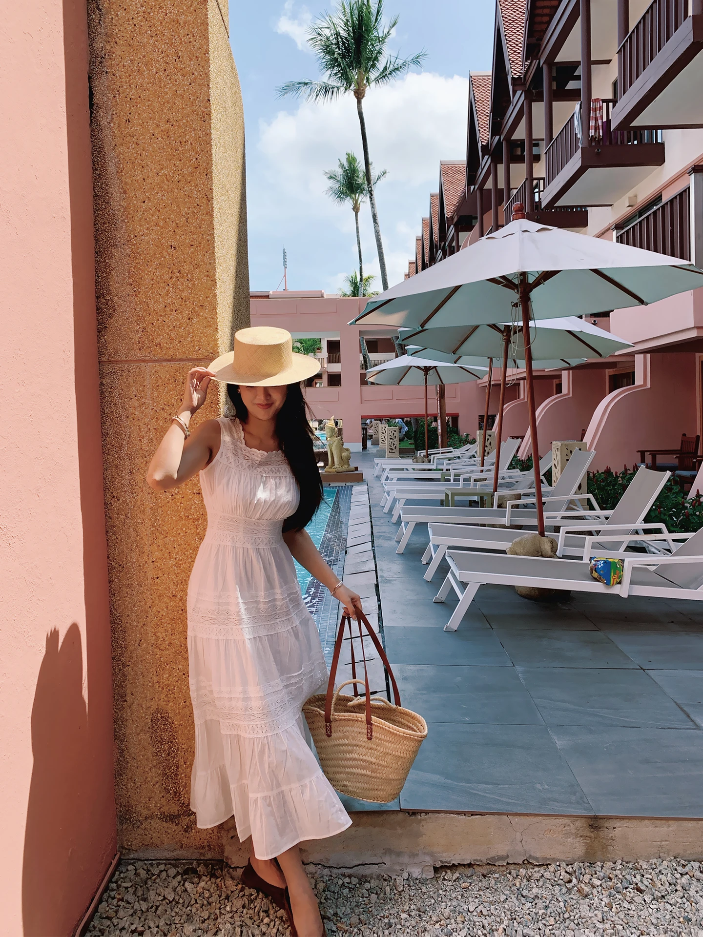 

BABYSISTER Holiday Style Lace Trim Slim Fit Sleeveless Long Dress Cotton Linen Material A-Line Skirt Thin Fabric Square Collar