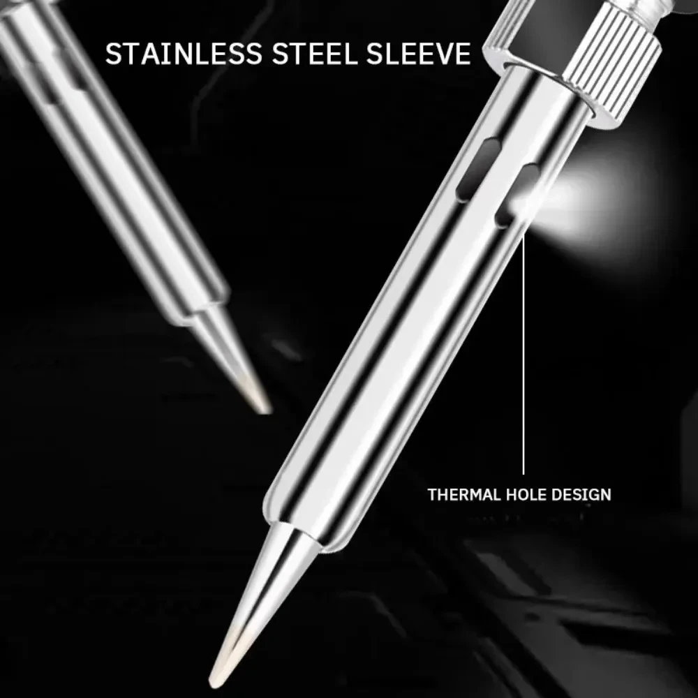 電気はんだ 60 ワットこて 110 V 220 V 米国/EU プラグ温度調整はんだごて家庭用電子溶接修復ツール