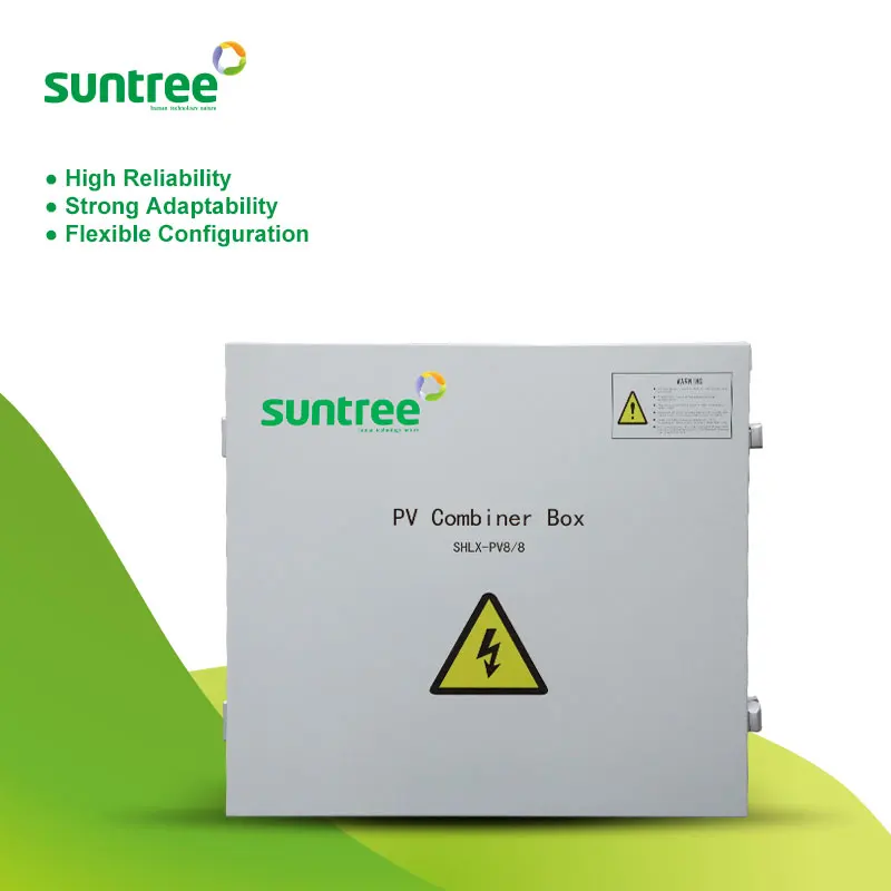 Suntree 8 String Input 8 Out Waterproof DC String Box Junction Combiner Boxes for Solar Photovoltaic System AA