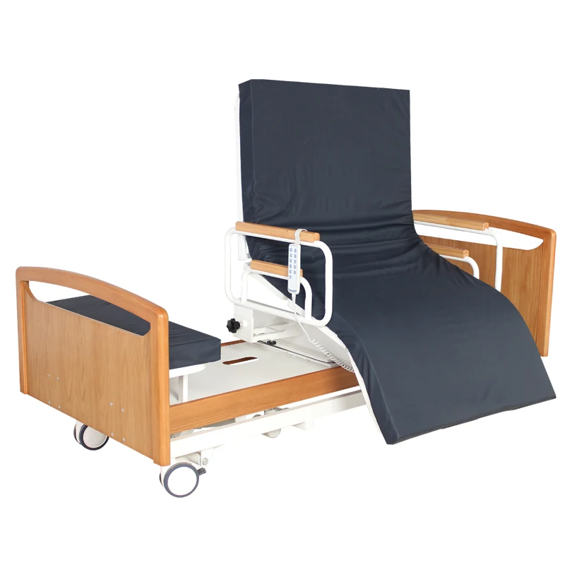 Rotating Bed Nursing Wooden Home Care Beds Convenient For Patients To Get In And Out Of Bed