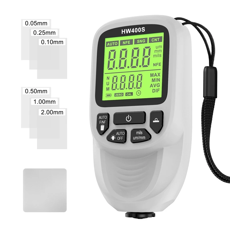 Digital Car Paint Thickness Gauge HW400S Coating Thickness Meter Automotive Coating Measurement Device