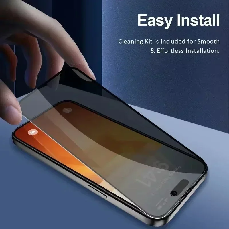 1-5 Piezas Protector de Pantalla de Privacidad para iPhone 17/16/15/14Pro Max/13/11/X/XS Max/XR - Vidrio Templado de Cobertura Completa Antiespía 5