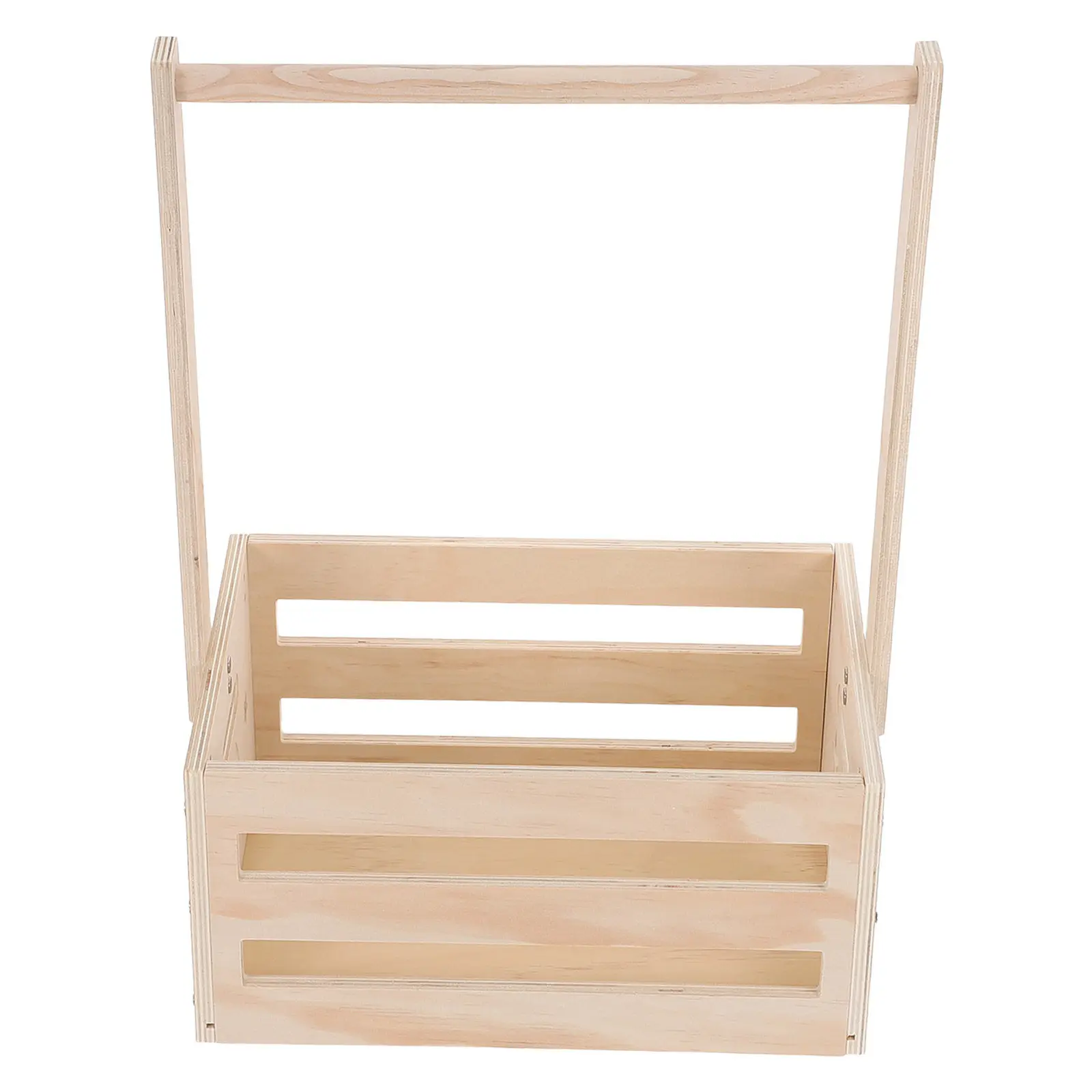 Wooden Pet Clothes Organizer Dog Closet Wardrobe Hanging Rod Storage Basket for Clothes Leashes Accessories 20x13.5x9inch Small view 2