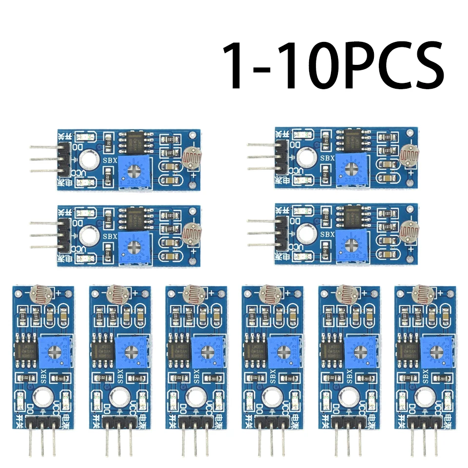 Module de capteur de résistance de luminosité photosensible, détection d'intensité lumineuse pour Arduino, 1 à 10 pièces