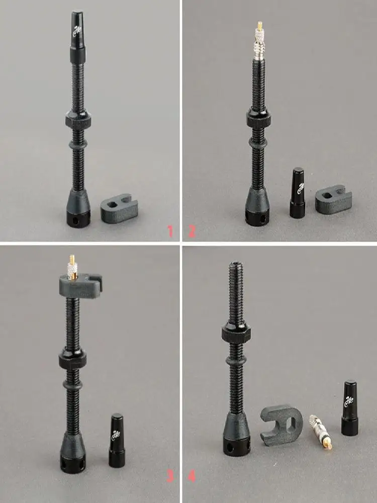 AliExpress Cycling Aluminum Alloy Tubeless Presta Valve Stem 44mm 60mm Brass Core FV Nozzle Nipple Super Light Bike Valve for Most Bicycle