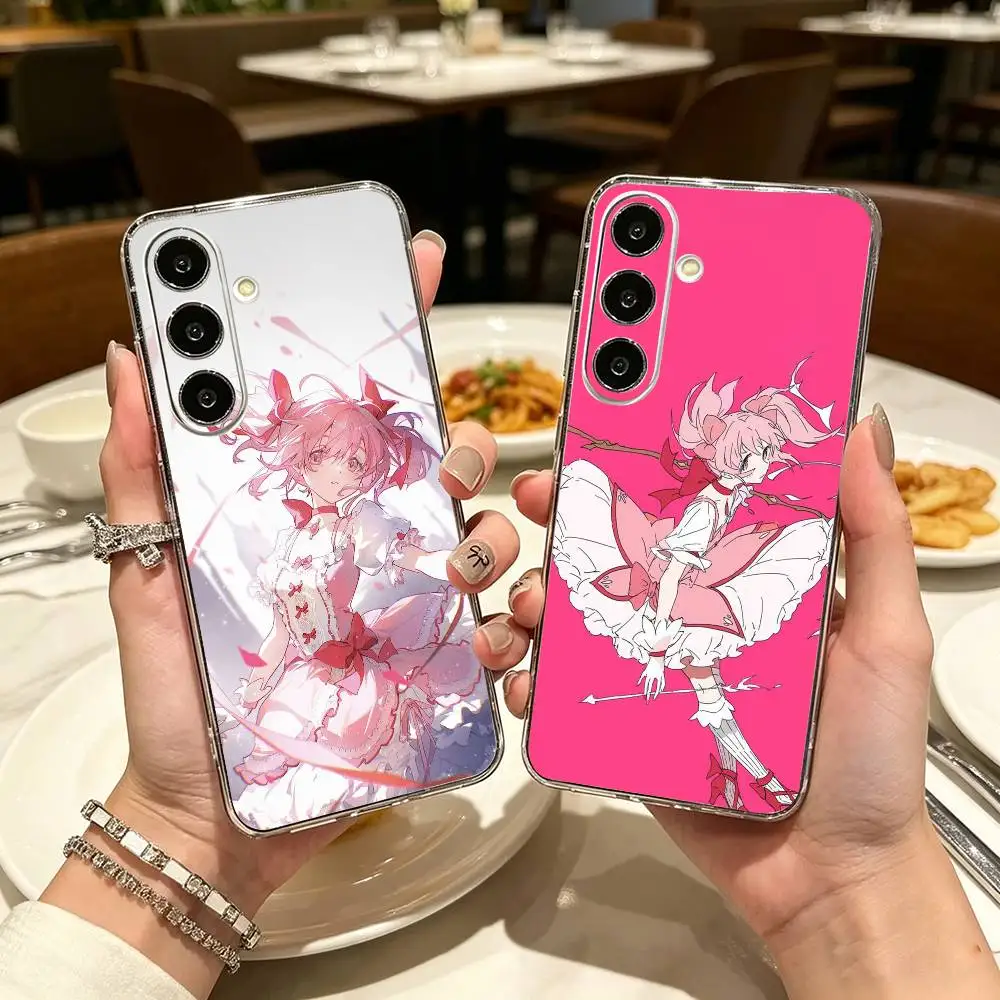 Magical girl Xiaoyuan Clear Hard Phone Case For Samsung A71, A70, A52, A51, A40, A30,Transparent Cover