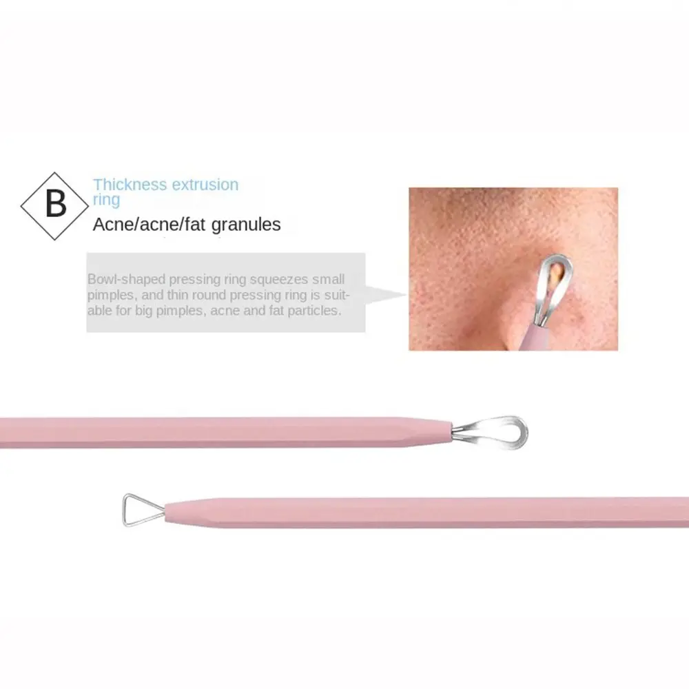 Ultrafijne celpuistjes Mee-eterclip Lichtgewicht draagbaar Acne-naaldpincet Moeitebesparend rubberen en plastic handvat