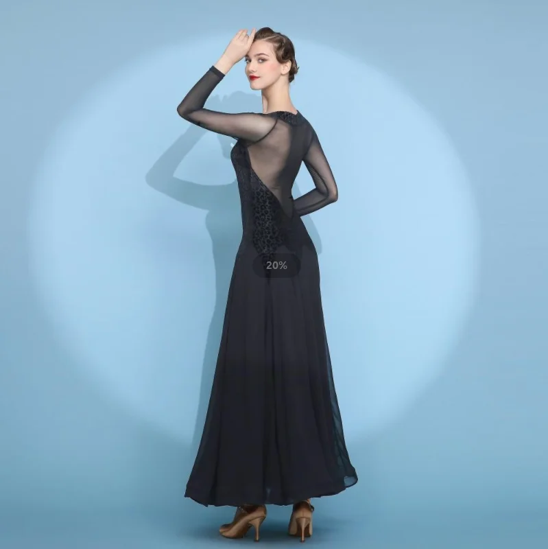 Nouvelle robe de danse de salon latine Salsa Cha cha Tango robe de salon Standard robe de danse moderne # 2117 costume de danse femme