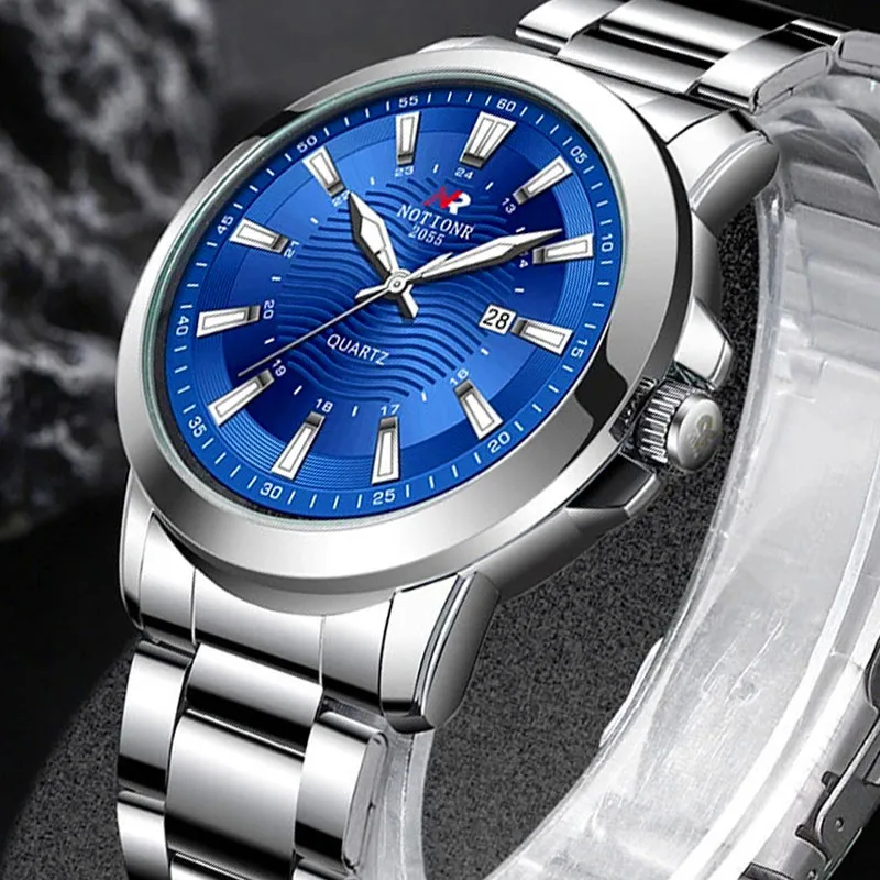 

NOTIONR Mens Watches Fashion Men Waterproof Date Quartz Watch Luxury Man Casual Luminous Clock montre homme