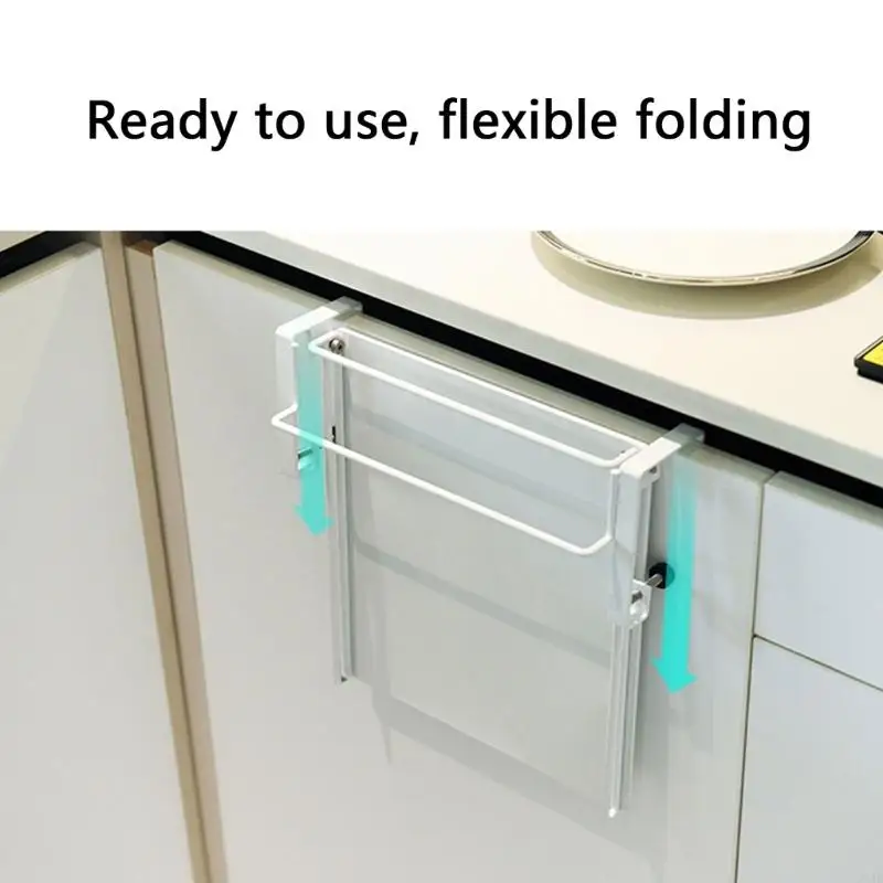 

Foldable Cabinet Door Shelf Expandable Countertop Organizers Storage Rack White 37JD