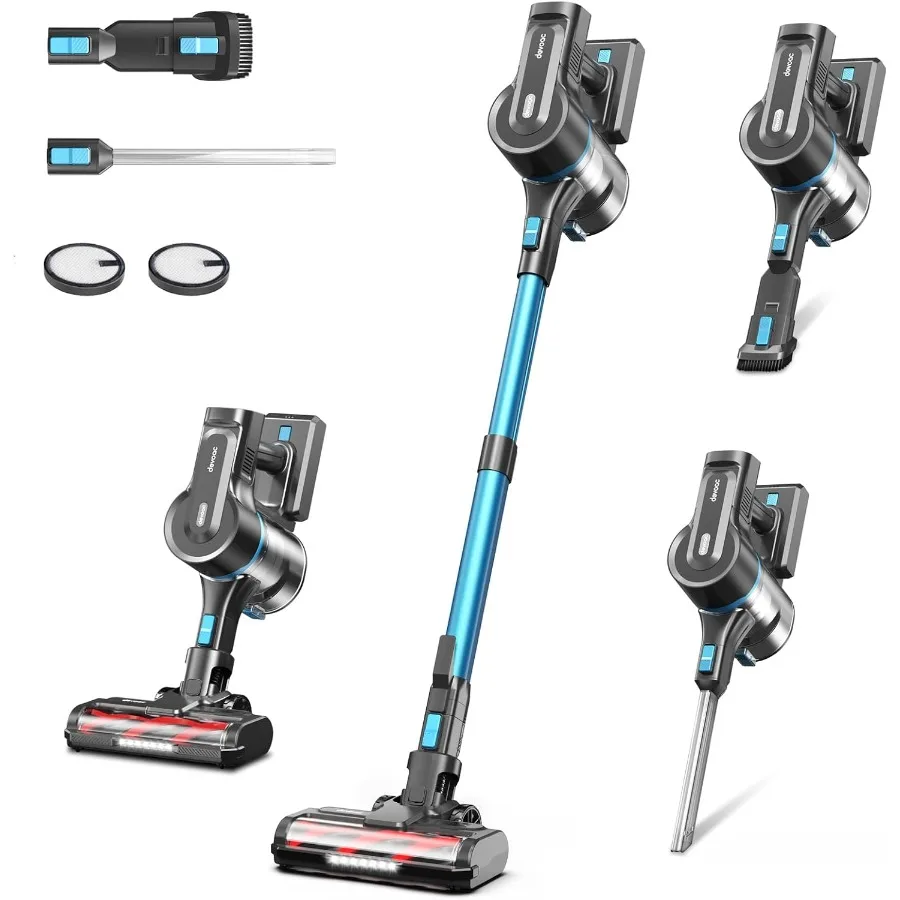 

S11 Cordless Vacuum Cleaner 50Kpa 50 Mins Vacuum Cleaners for Home 8 in 1 Lightweight Stick Vacuum with Self-Standing Powerful