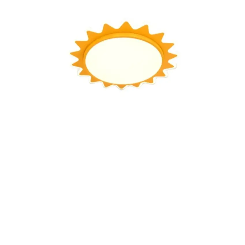 Yellow sun ceiling lights LED dimming children's room bedroom light cartoon eye protection ceiling lamps lighting study lamps