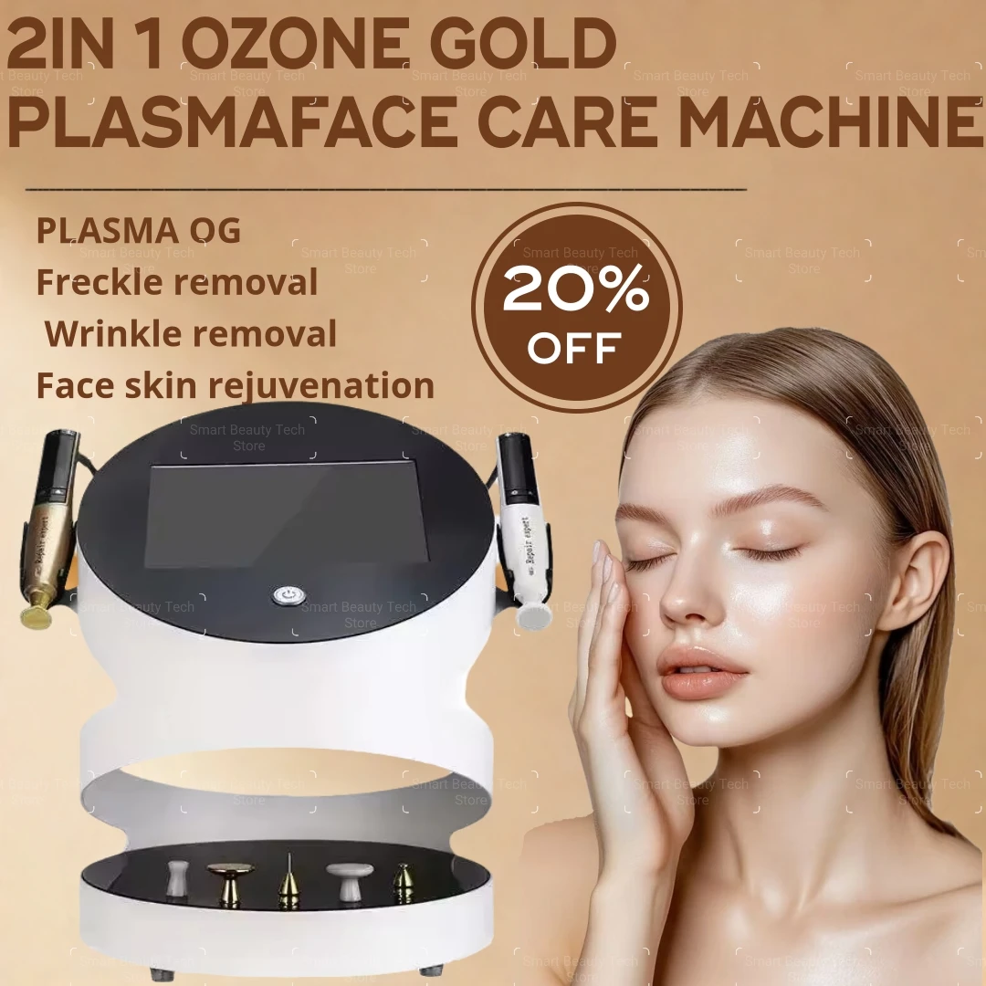 NIEUW Ozon Goud Plasma Gezichtsbehandeling Machine Pijnloos Efficiënt Lift Gezicht Verwijderen Sproeten Nieuwste Schoonheid Huidverzorging Apparaat