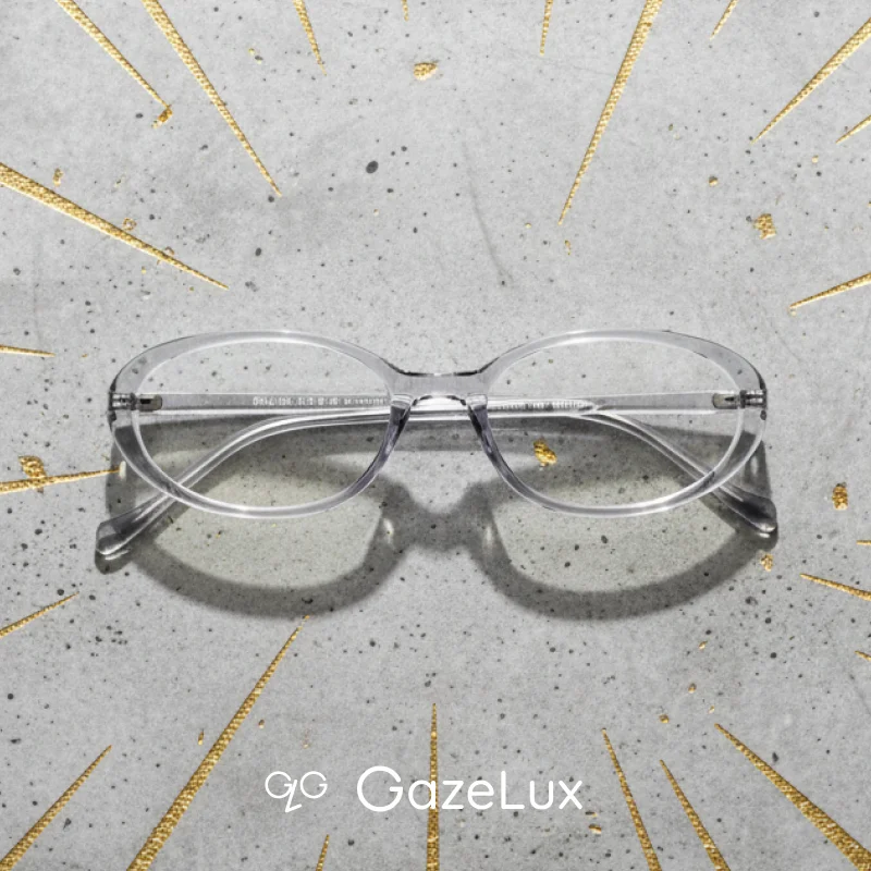 

Gazelux women prescription glasses, oval shape myopia glasses, advanced reading glasses with clear vision, light weight fashion