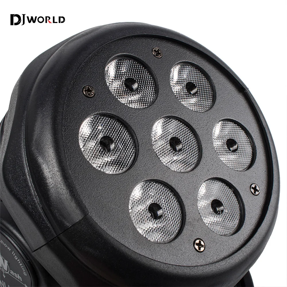 Imagem -05 - Professional Led Moving Head Light 7x18w Luzes de Festa Controle Dmx512 para dj Disco Ball Discotecas Iluminação de Palco Pcs Hot