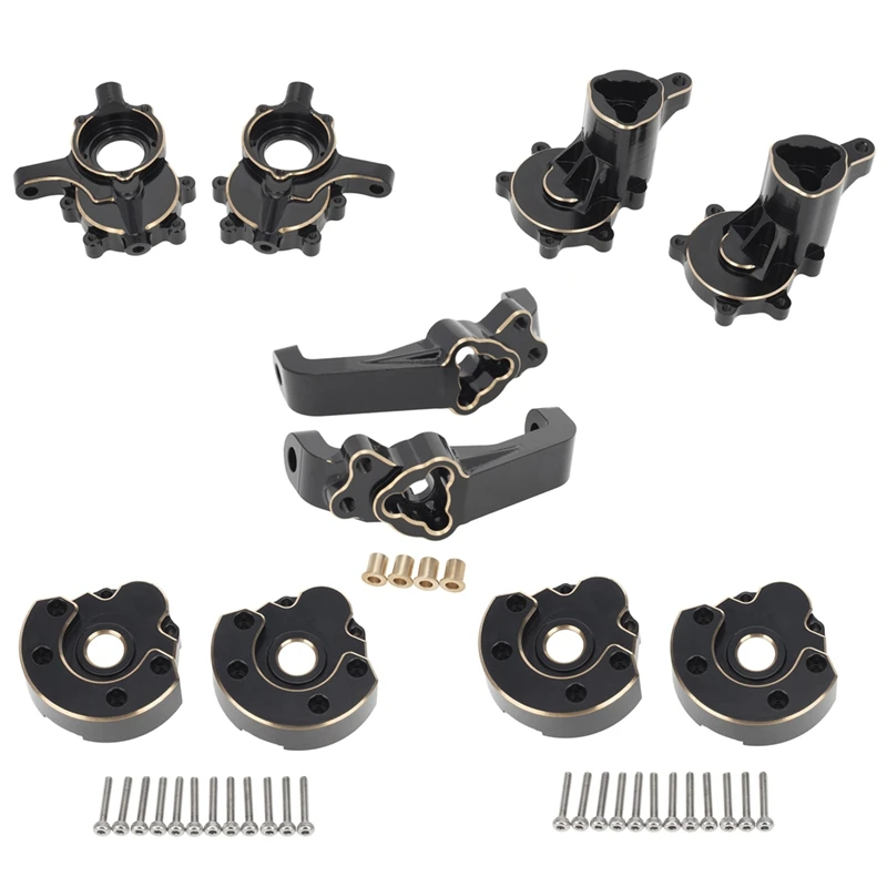 10Pcs Brass Front And Rear Portal Housing Set For Redcat GEN8 GEN 8 1/10 RC Crawler Car Upgrades Parts Accessories