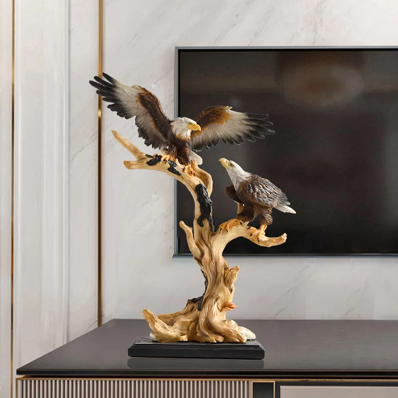 

Simulated Eagle Resin Decorative Statues, Giant Eagle Sculptures, Modern Home Office Statues, Desktop Decorations Home Decor