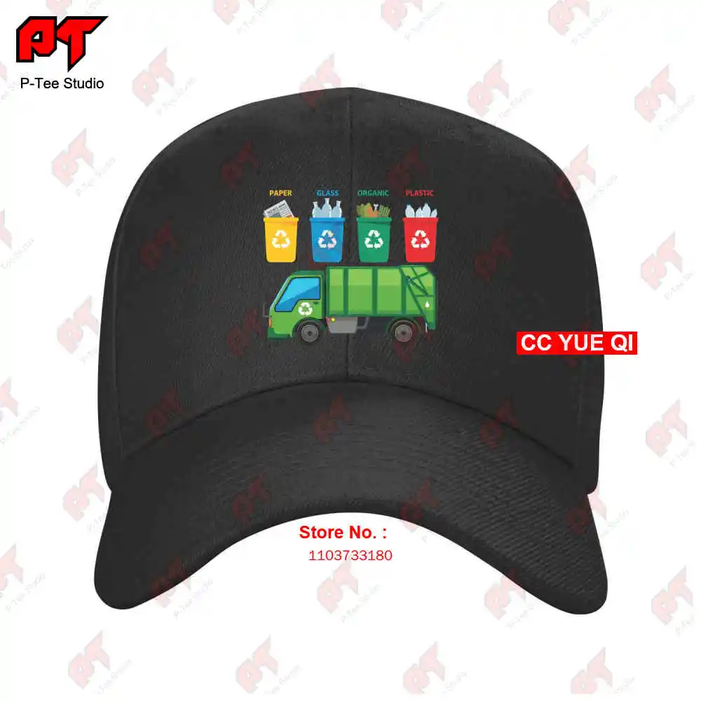 

Recycling Trash Truck Kids Garbage Bin Truck Baseball Caps Truck Cap CEJB