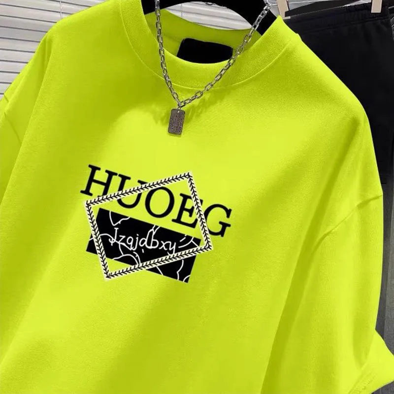 

Women's Clothing European Style Pure Cotton Short Sleeve T-shirt Summer Casual Loose O-neck Printing Top Tee Lady Basic Pullover