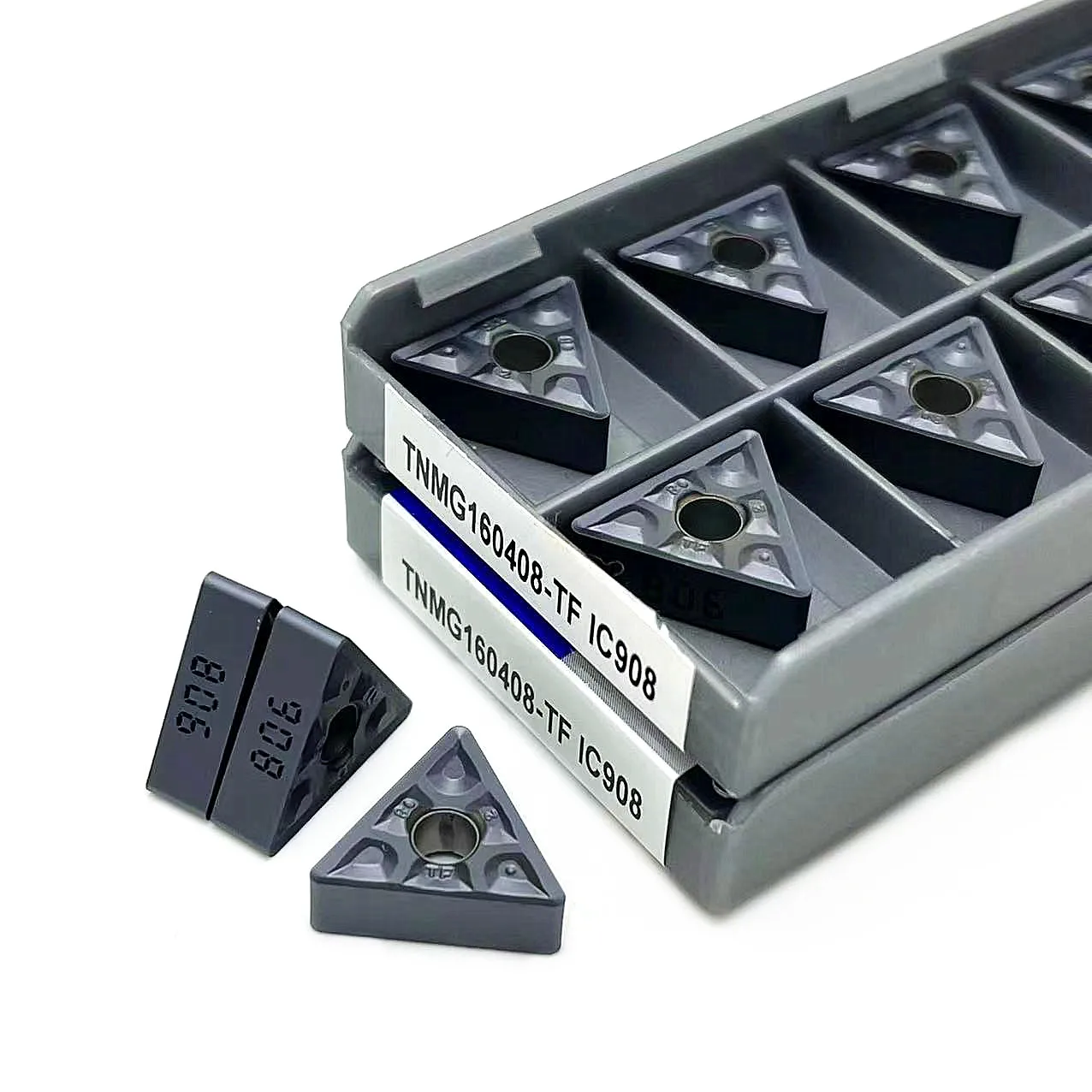 10 шт. высокое качество TNMG160404 TF IC907 908 TNMG160408 TF IC907 908 CNC станок внешний карбидный инструмент токарная вставка TNMG160408
