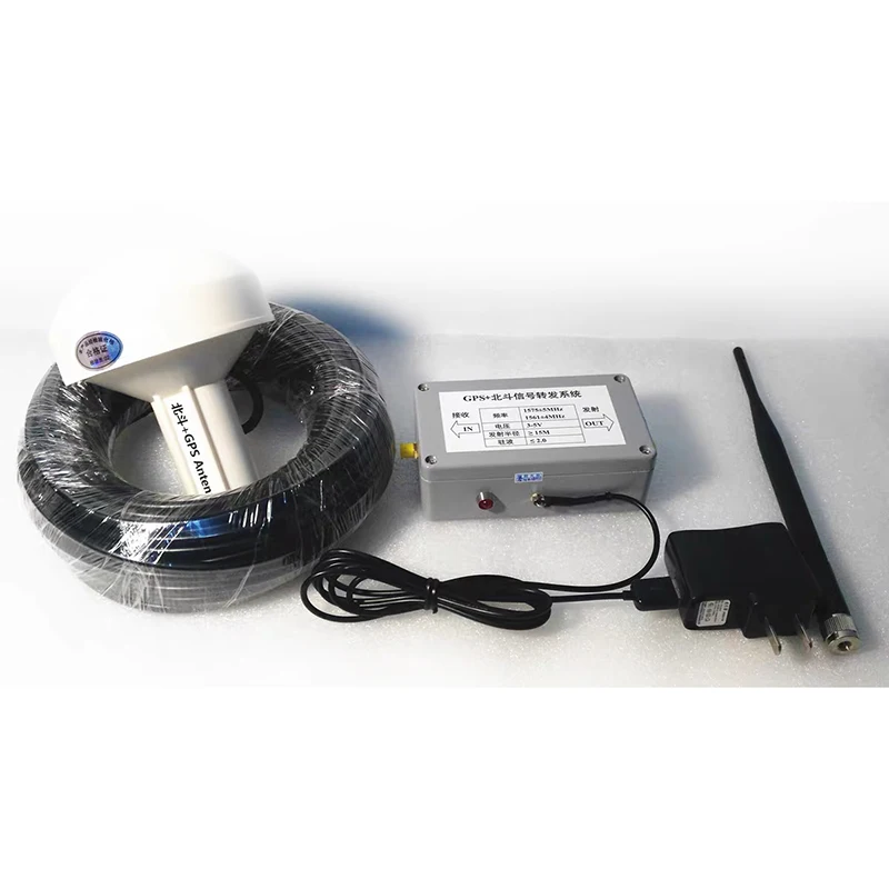 Imagem -05 - Cobertura Interna Gps Signal Repeater Amplificador Gps Transponder System Kit 10m Recebendo Antena