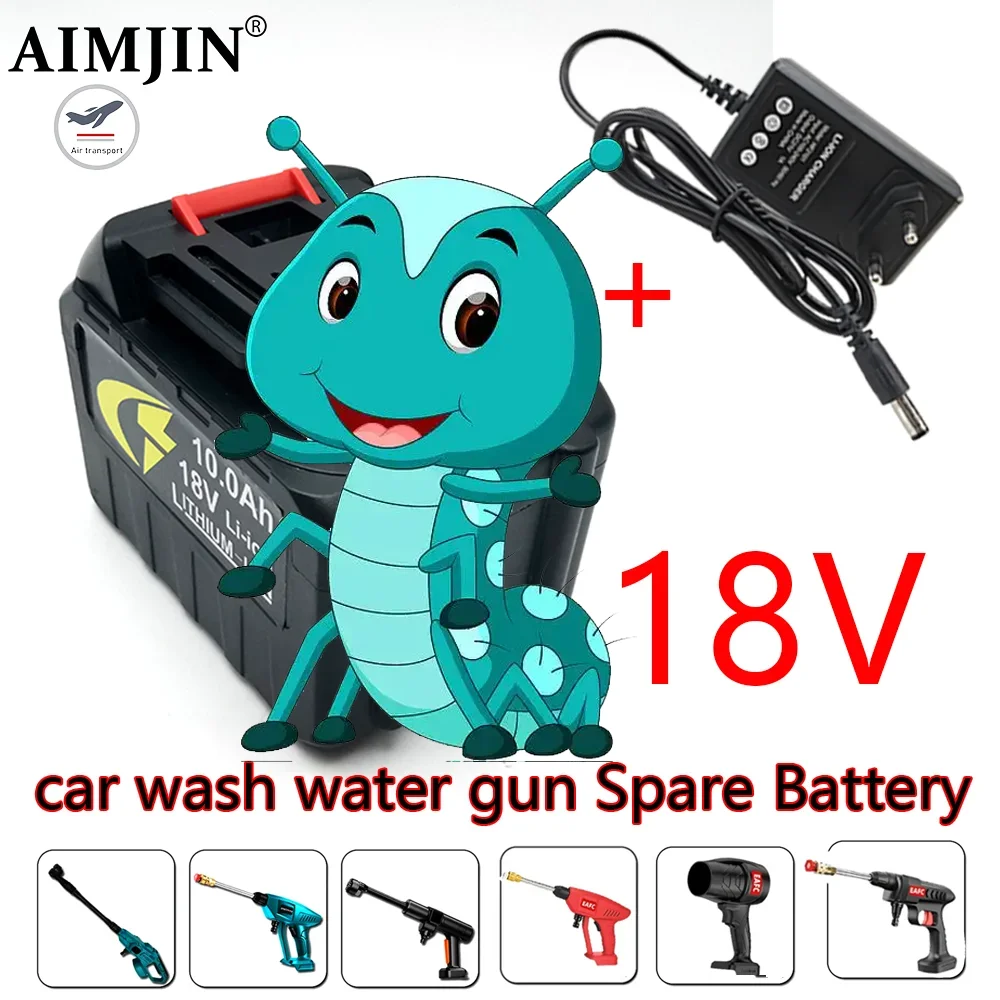 

Rechargeable Lithium Battery 18V-21V EU Plug for High Pressure Car Water Gun Wireless Car Washer Machine Blower Power Tools