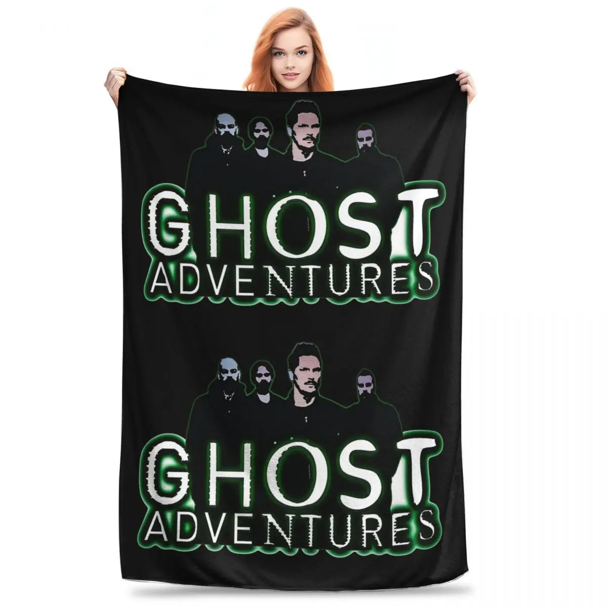 Ghost Adventures Cre Blanket Flannel Super Soft Sofa Throw Blankets For Home Bedroom Travel Throws Bedspread Quilt