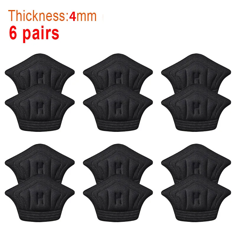 6 Pairs/12 Stuks Inlegzolen Patch Hak Pads Voor Sportschoenen Terug Sticker Maat Verstelbaar Anti-slijtage Voeten Pad kussen Insert Binnenzool