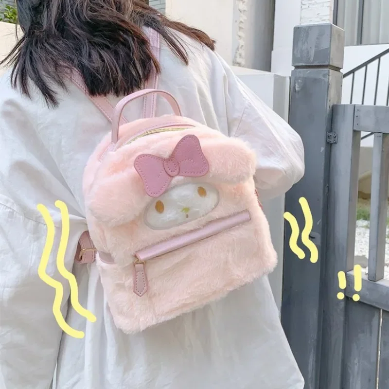 

MBTI Melody Pink Womens Backpack Harajuku Fashion Cute Cartoon Lolita College Style Backpack Casual Designer Luxury Female Bag